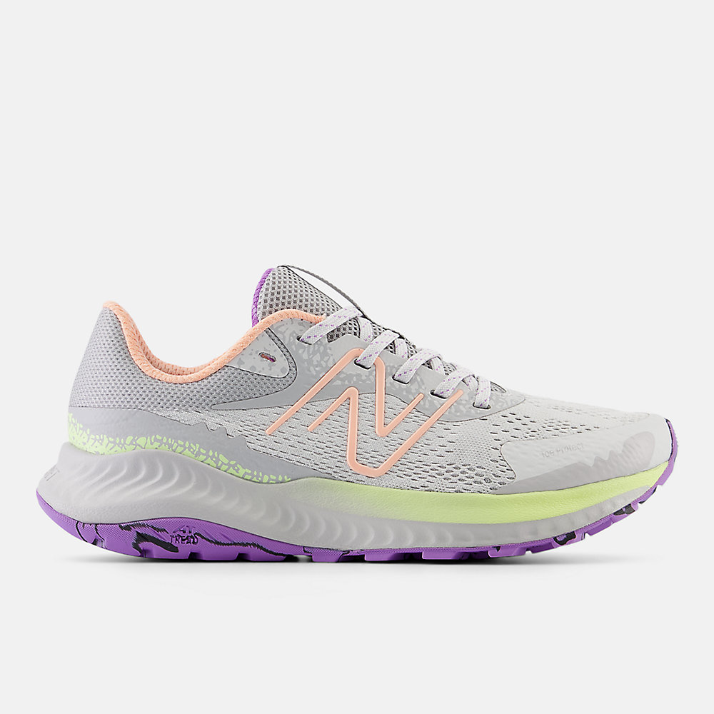 New Balance DynaSoft Nitrel V5 Shoes Grey Matter with Guava Ice and Limelight